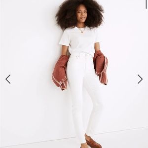 Madewell “the high rise perfect vintage jean in tile white” NWT